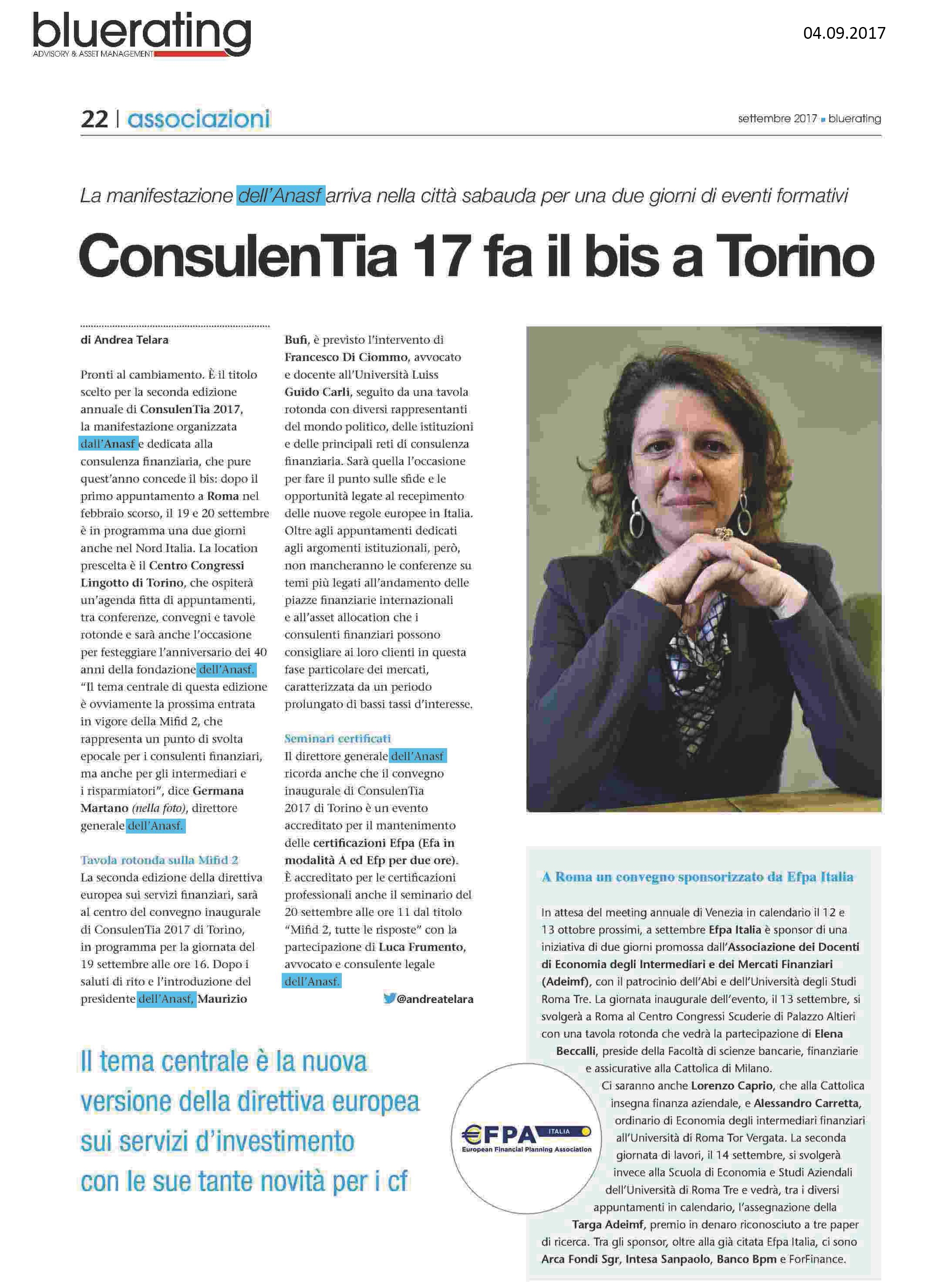 ConsulenTia17 fa il bis a Torino