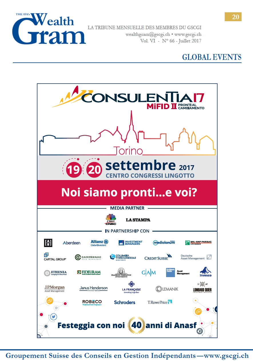 ConsulenTia17 Torino, MiFID II pronti al cambiamento