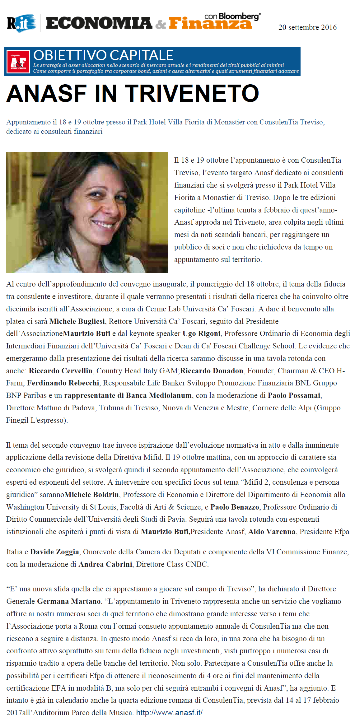 Anasf in Triveneto