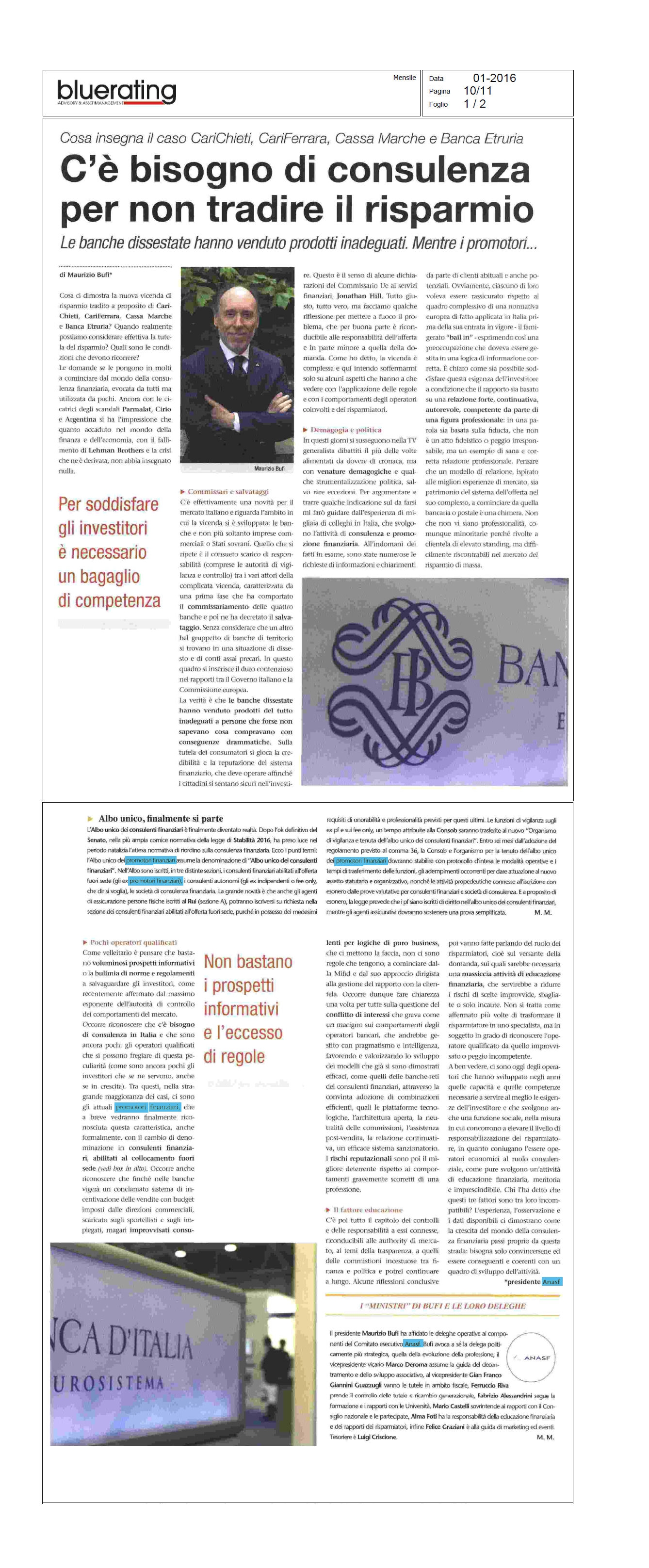 C'è bisogno di consulenza per non tradire il risparmio