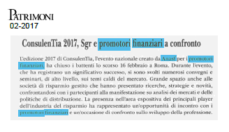 ConsulenTia2017, Sgr e promotori finanziari a confronto